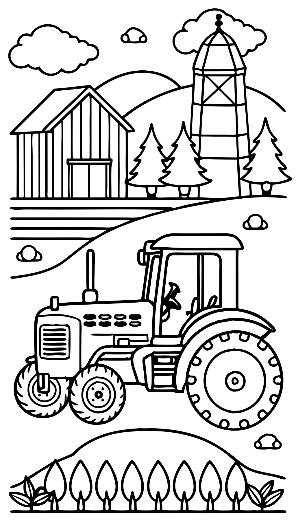 john deere color pages